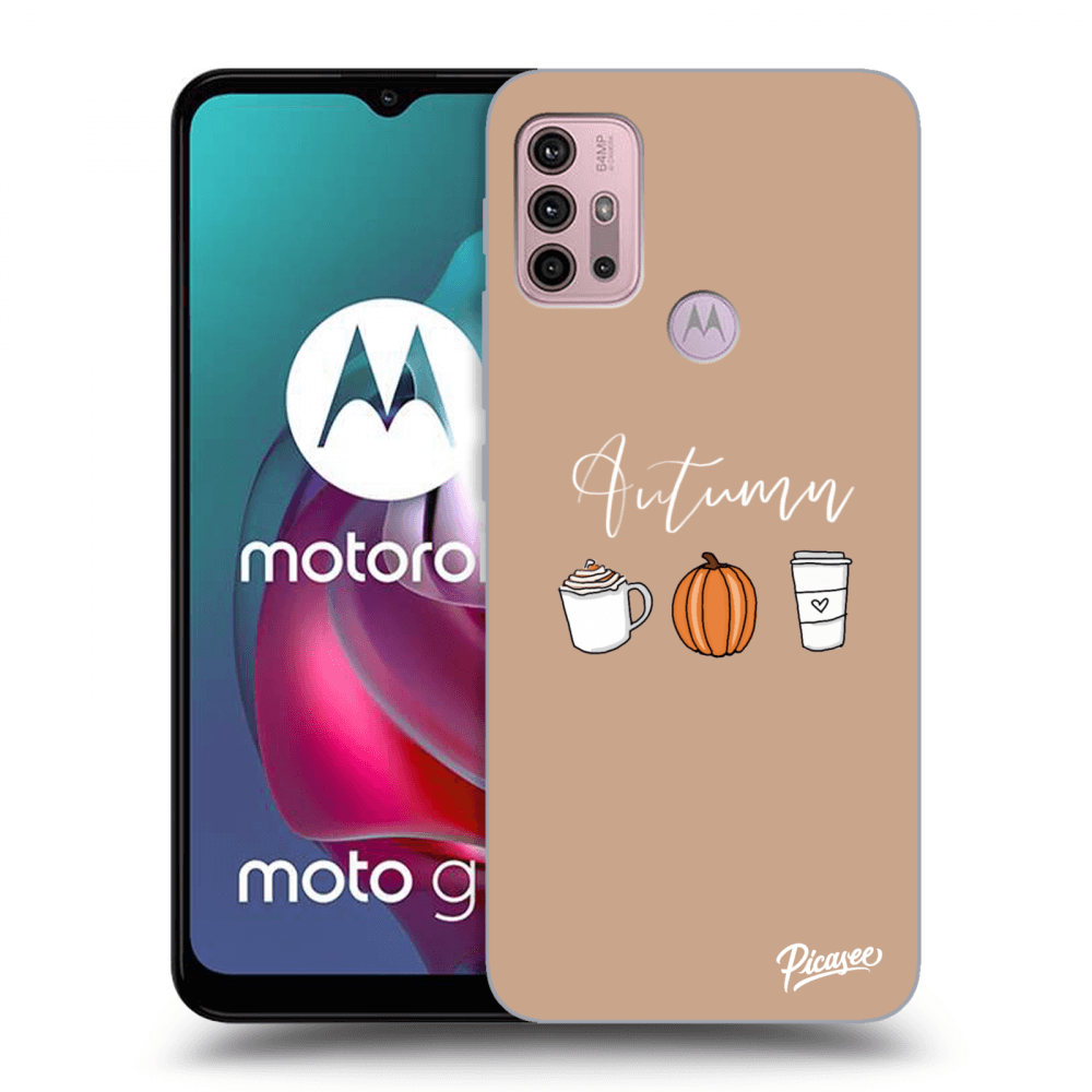 Picasee silikonski črni ovitek za Motorola Moto G30 - Autumn