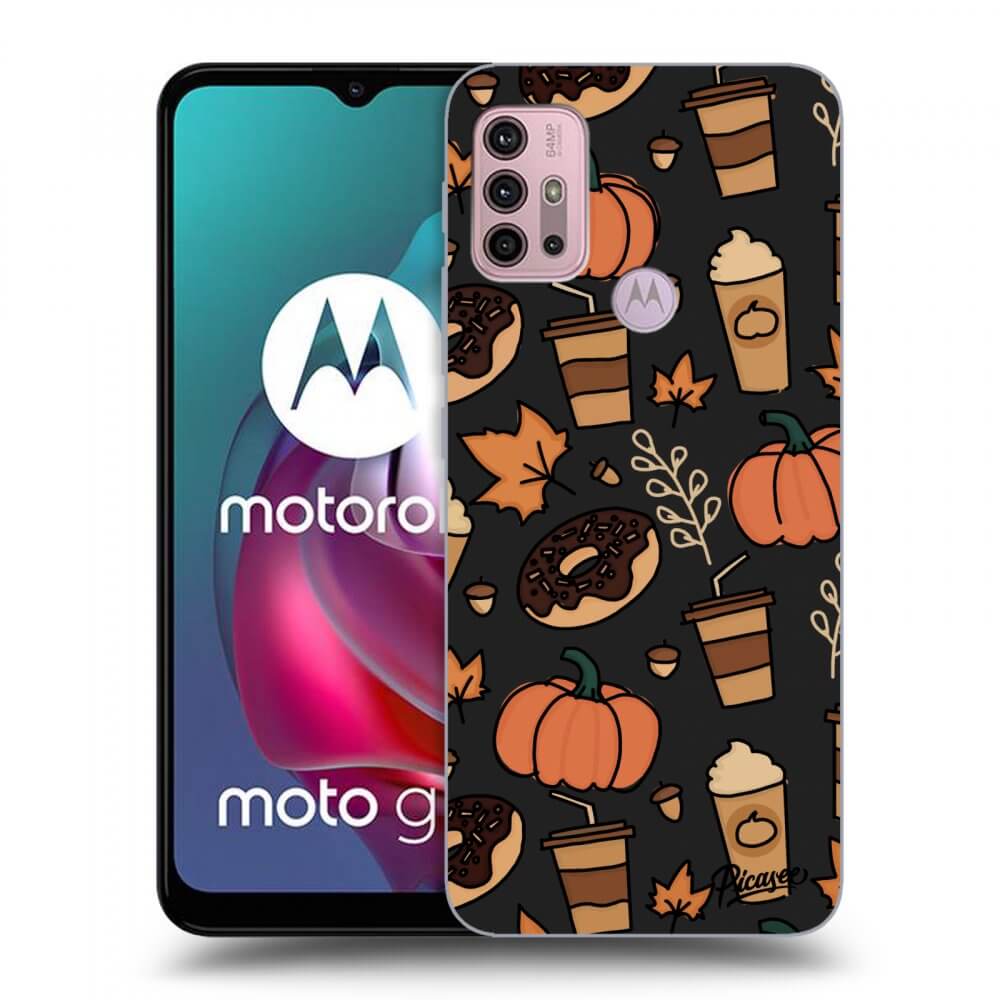 Picasee silikonski črni ovitek za Motorola Moto G30 - Fallovers