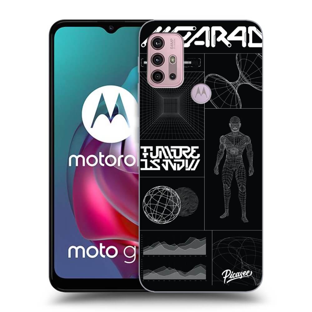 Picasee silikonski črni ovitek za Motorola Moto G30 - BLACK BODY
