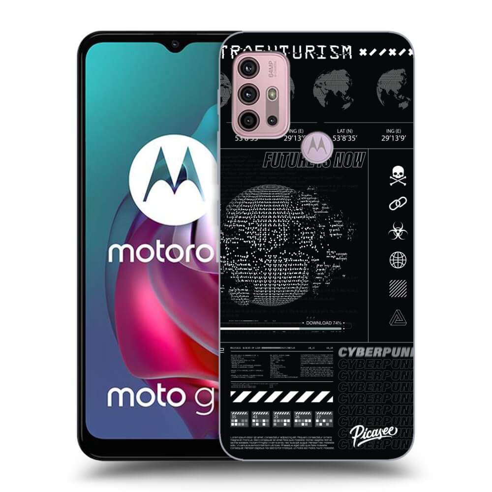Picasee silikonski črni ovitek za Motorola Moto G30 - FUTURE