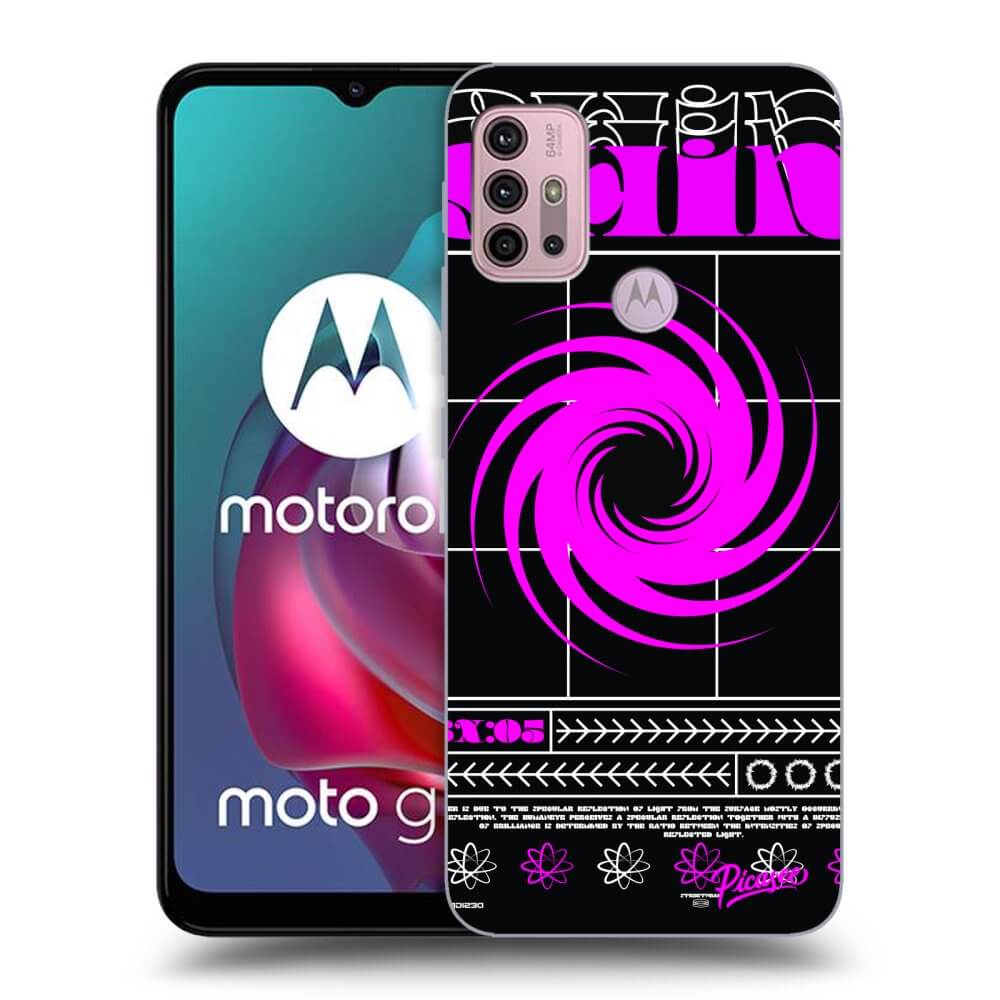 Picasee silikonski črni ovitek za Motorola Moto G30 - SHINE