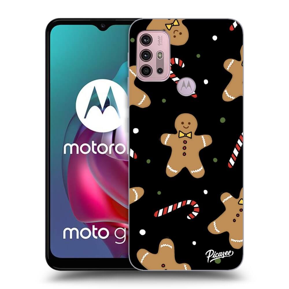Picasee silikonski črni ovitek za Motorola Moto G30 - Gingerbread