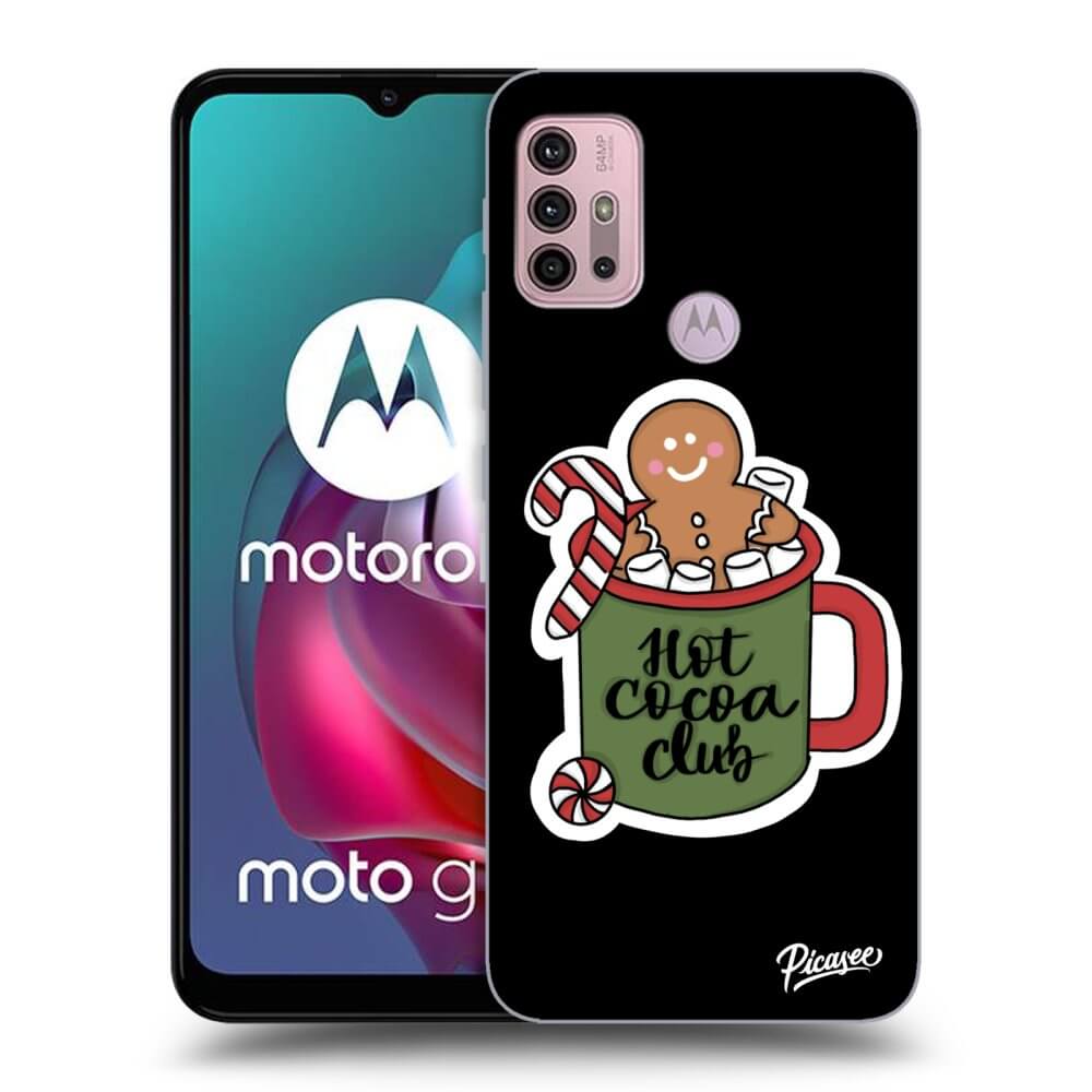 Picasee silikonski črni ovitek za Motorola Moto G30 - Hot Cocoa Club