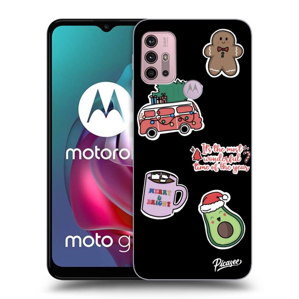 Picasee ULTIMATE CASE za Motorola Moto G30 - Christmas Stickers