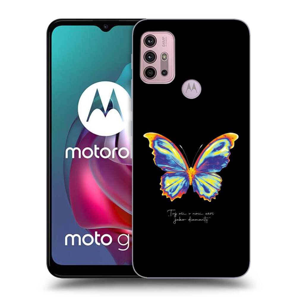 Picasee ULTIMATE CASE za Motorola Moto G30 - Diamanty Black