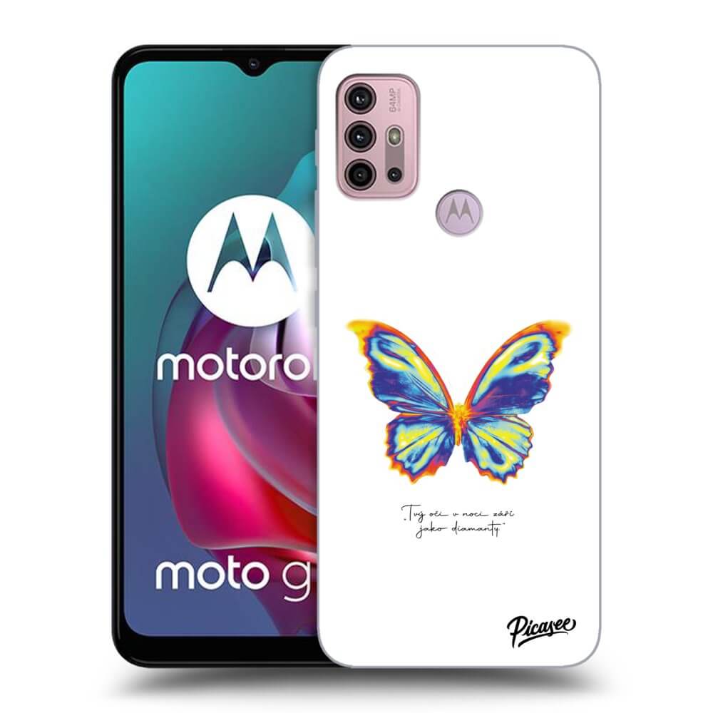Picasee ULTIMATE CASE za Motorola Moto G30 - Diamanty White