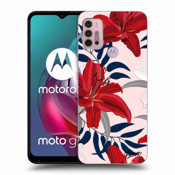 Ovitek za Motorola Moto G30 - Red Lily