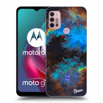 Picasee silikonski črni ovitek za Motorola Moto G30 - Space