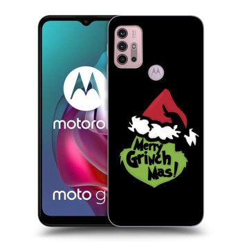 Picasee silikonski črni ovitek za Motorola Moto G30 - Grinch 2