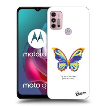 Ovitek za Motorola Moto G30 - Diamanty White