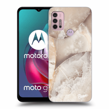 Ovitek za Motorola Moto G30 - Cream marble