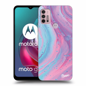 Ovitek za Motorola Moto G30 - Pink liquid
