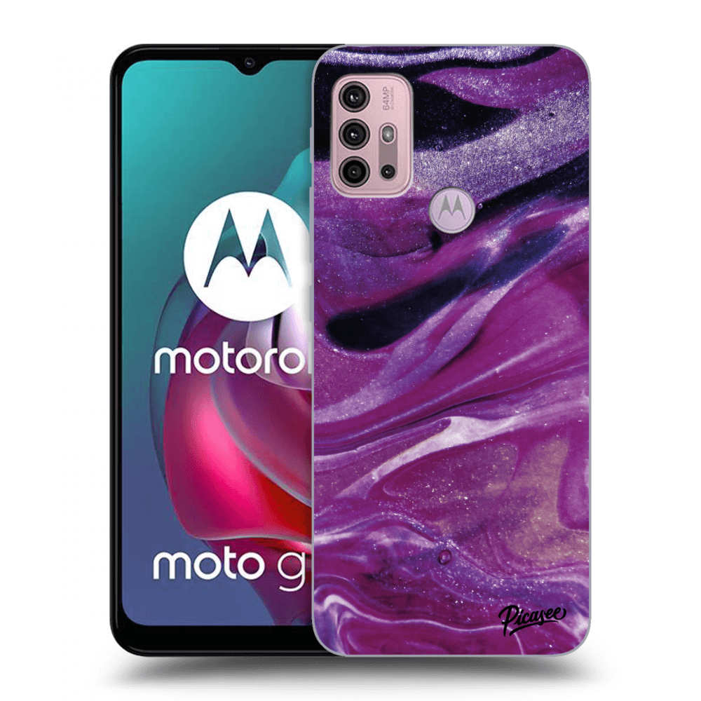 Picasee ULTIMATE CASE za Motorola Moto G30 - Purple glitter