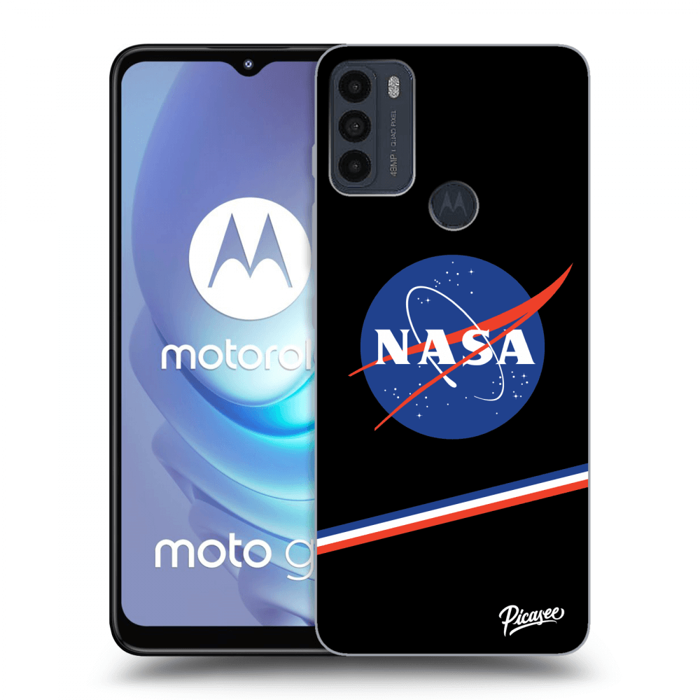 Picasee silikonski črni ovitek za Motorola Moto G50 - NASA Original