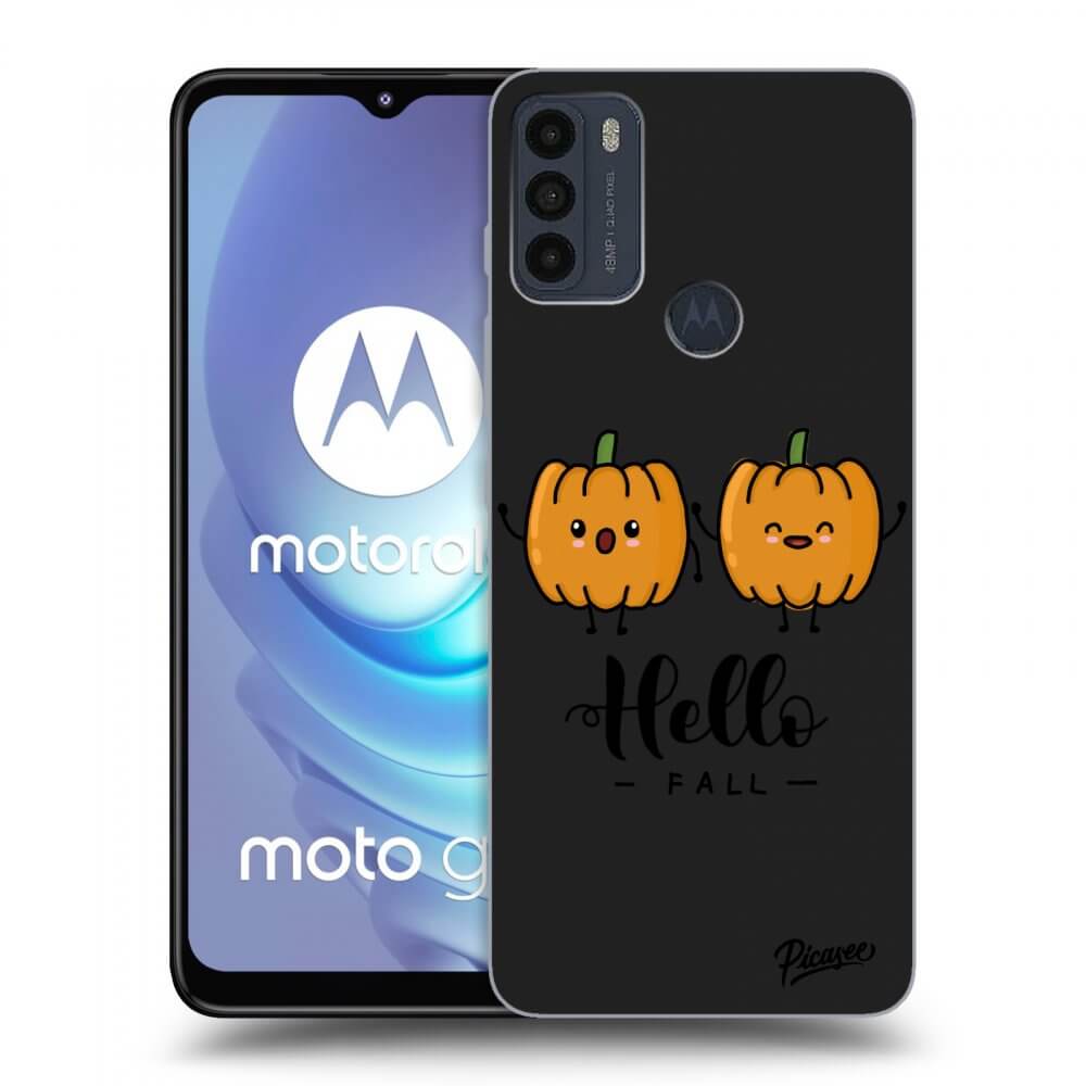 Picasee silikonski črni ovitek za Motorola Moto G50 - Hallo Fall