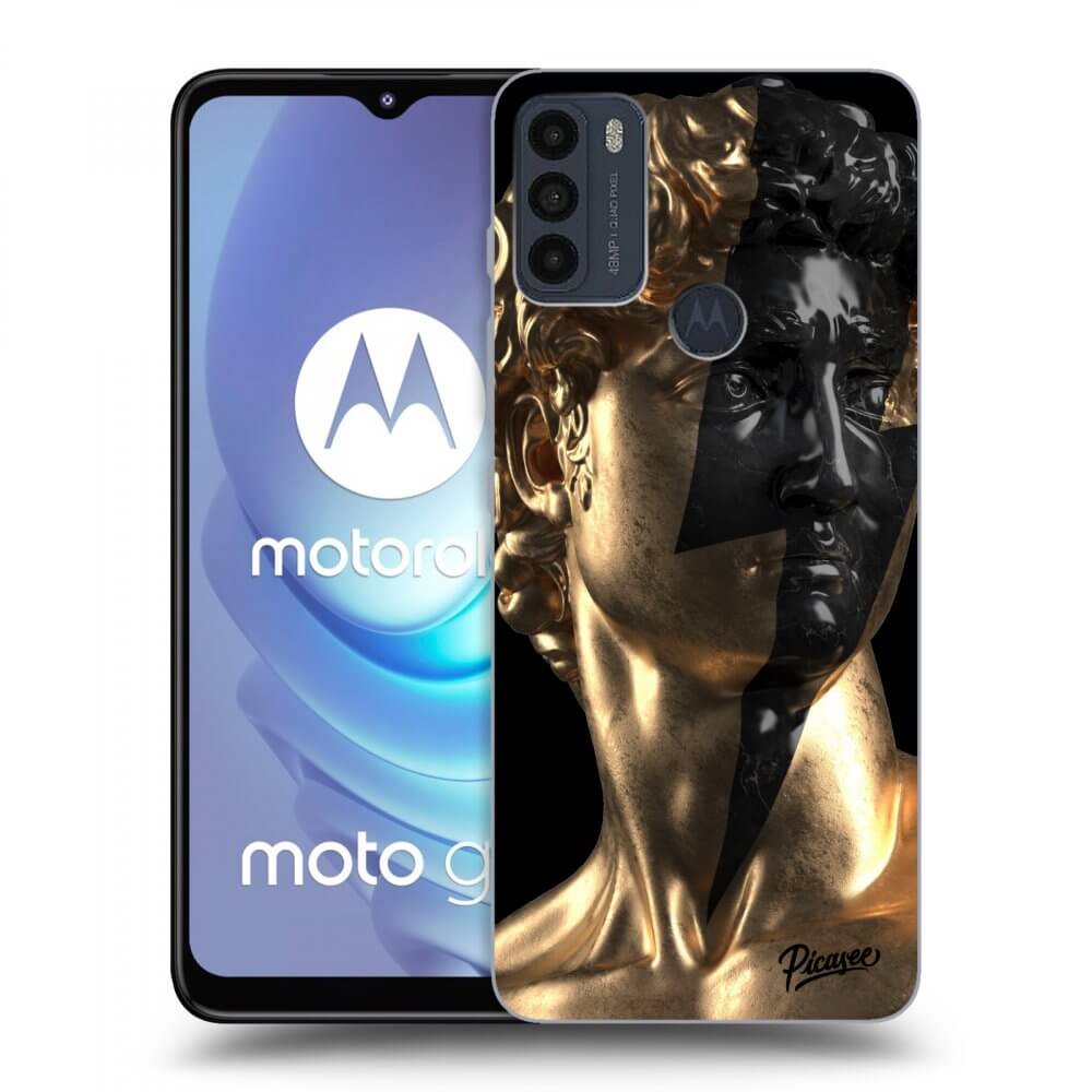 Picasee silikonski črni ovitek za Motorola Moto G50 - Wildfire - Gold