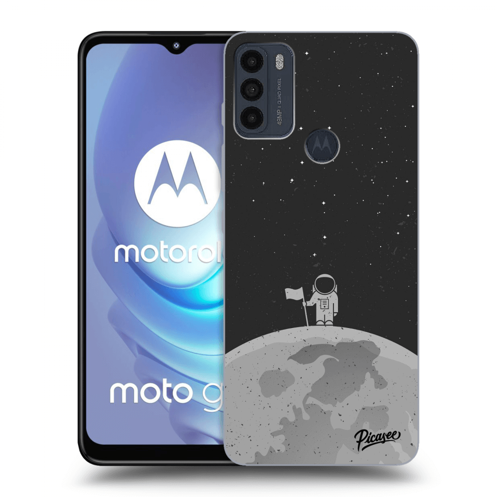 Picasee silikonski črni ovitek za Motorola Moto G50 - Astronaut