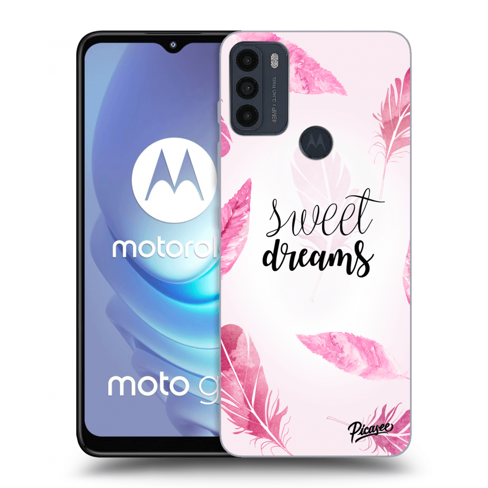 Picasee silikonski črni ovitek za Motorola Moto G50 - Sweet dreams