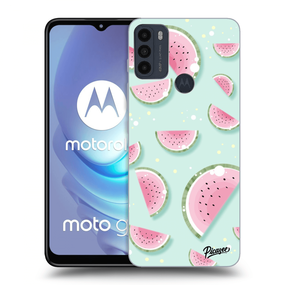 Picasee silikonski črni ovitek za Motorola Moto G50 - Watermelon 2