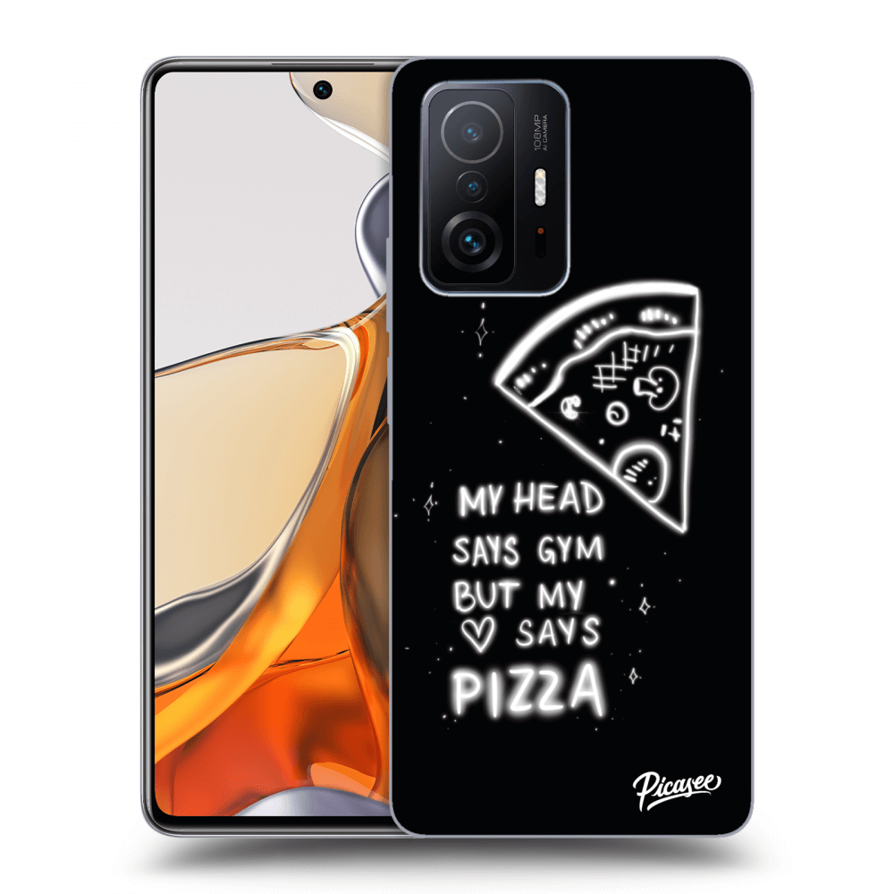 Picasee silikonski prozorni ovitek za Xiaomi 11T Pro - Pizza