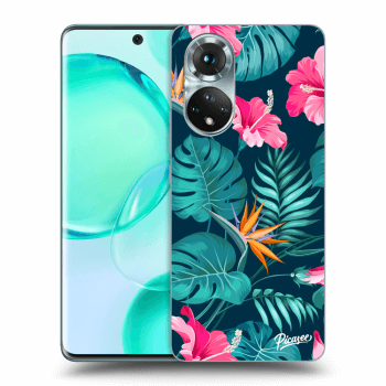 Ovitek za Honor 50 5G - Pink Monstera