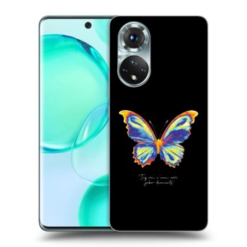 Picasee silikonski prozorni ovitek za Honor 50 5G - Diamanty Black