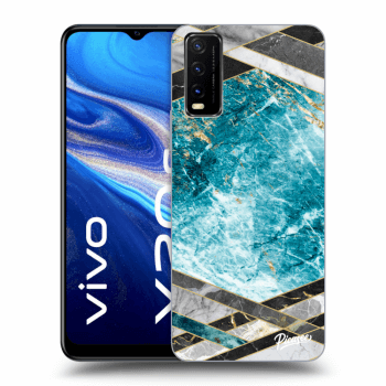 Ovitek za Vivo Y20s - Blue geometry