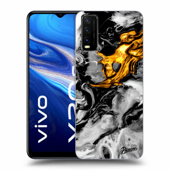 Ovitek za Vivo Y20s - Black Gold 2