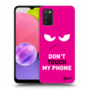 Ovitek za Samsung Galaxy A03s A037G - Angry Eyes - Pink