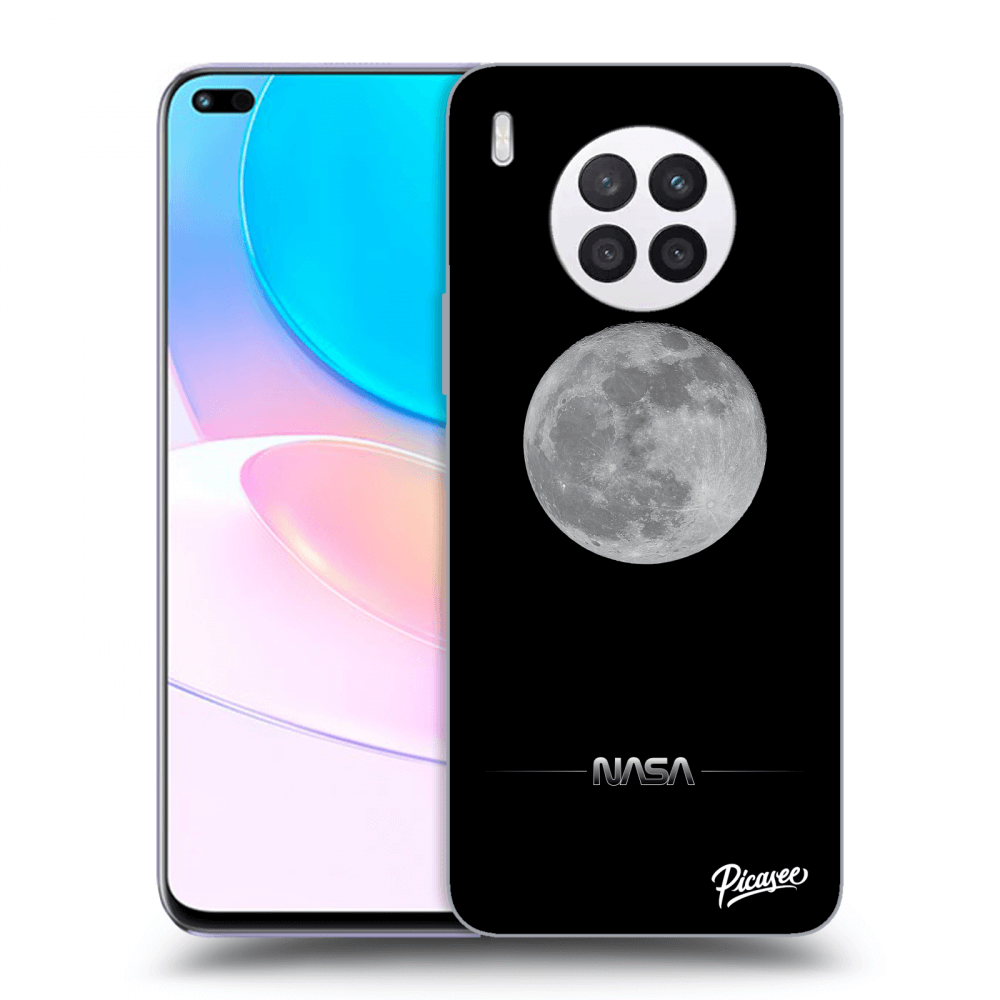Picasee silikonski črni ovitek za Huawei Nova 8i - Moon Minimal