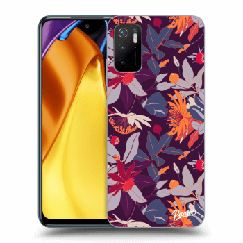 Ovitek za Xiaomi Poco M3 Pro 5G - Purple Leaf