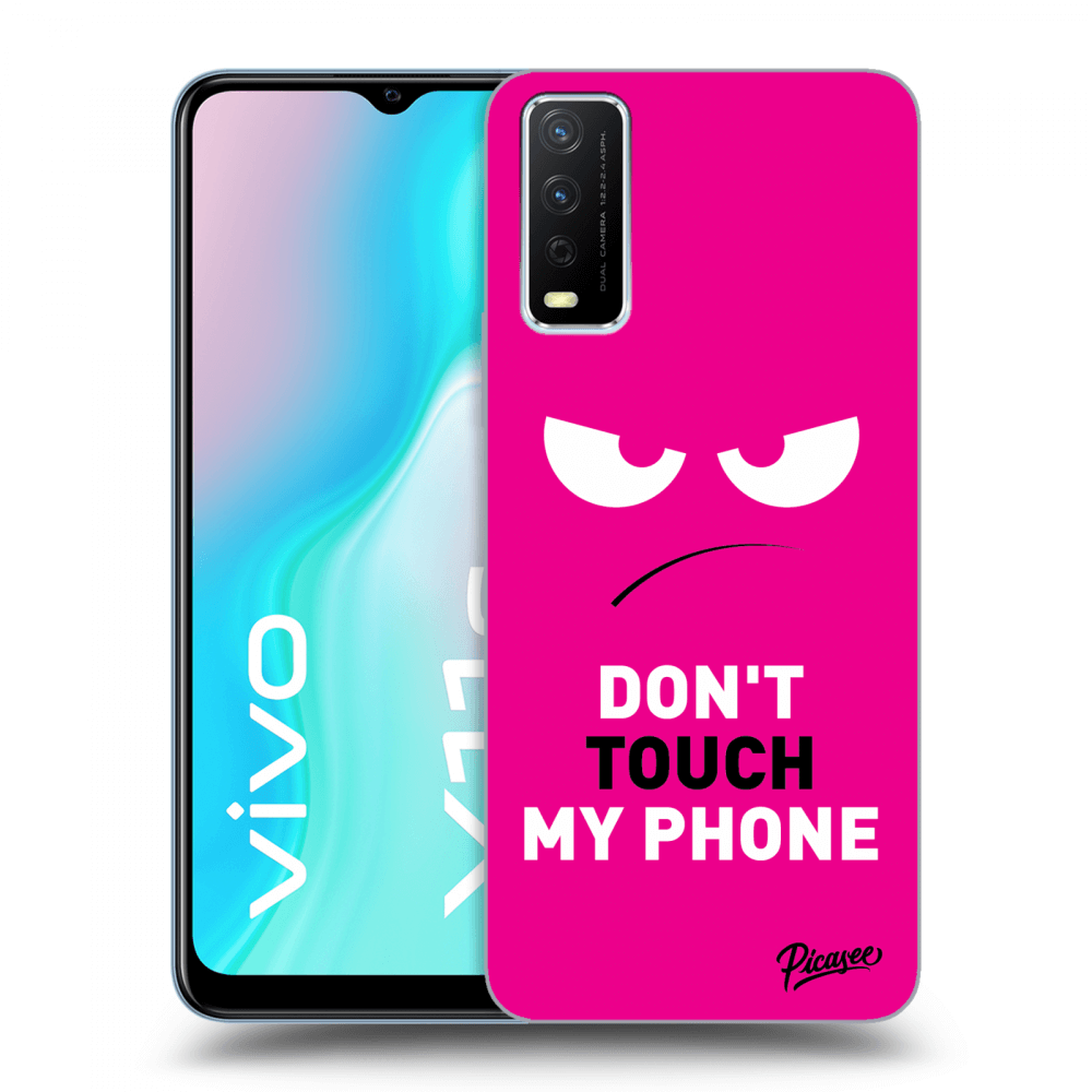Picasee ULTIMATE CASE za Vivo Y11s - Angry Eyes - Pink