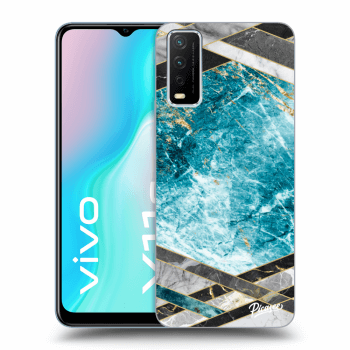 Ovitek za Vivo Y11s - Blue geometry