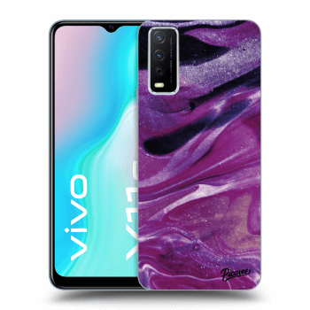 Ovitek za Vivo Y11s - Purple glitter