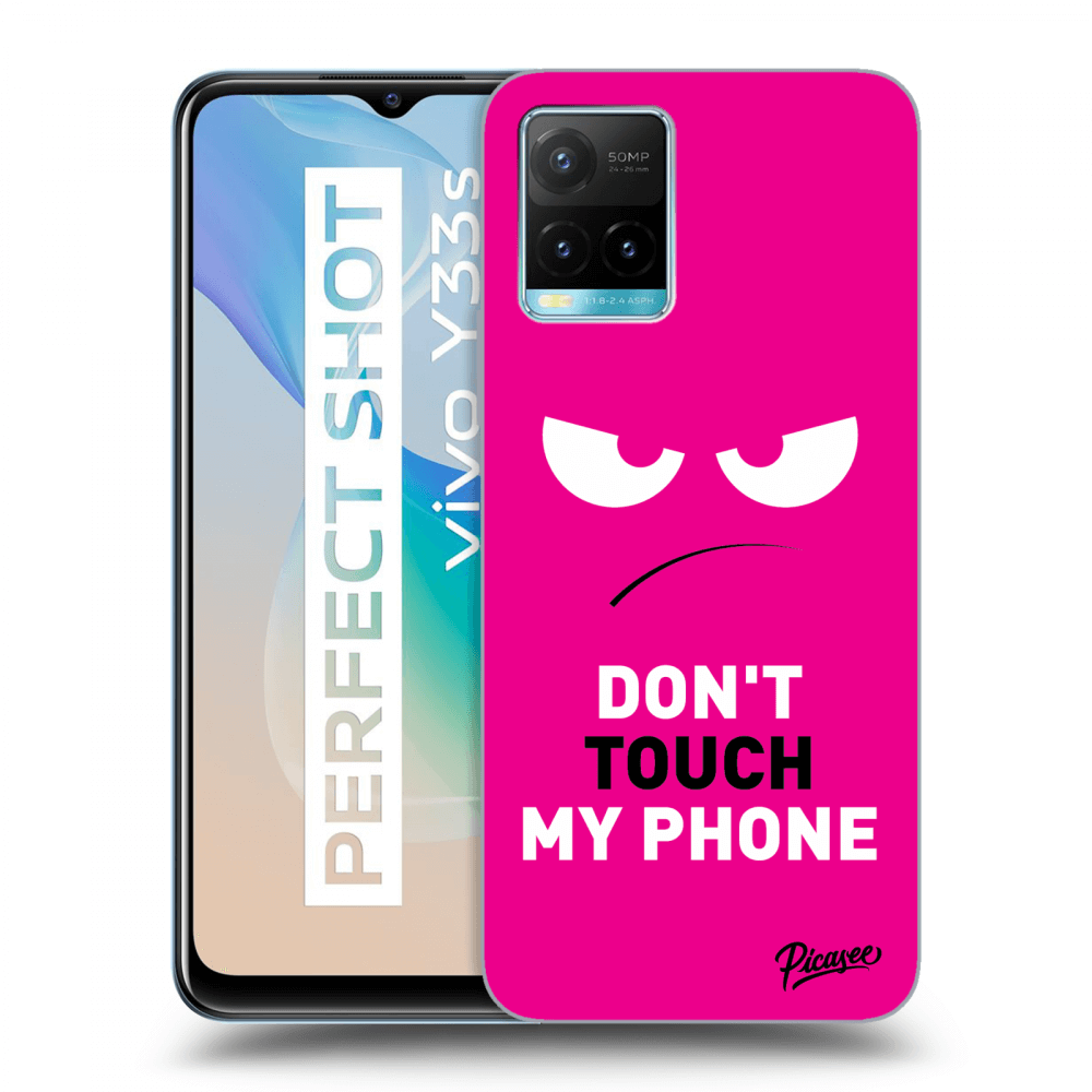 Picasee ULTIMATE CASE za Vivo Y33s - Angry Eyes - Pink