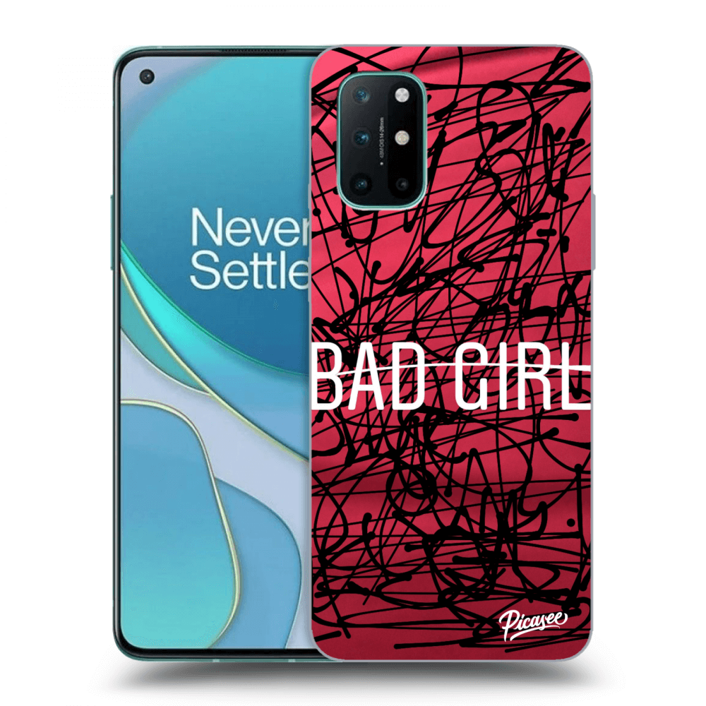 Picasee silikonski črni ovitek za OnePlus 8T - Bad girl