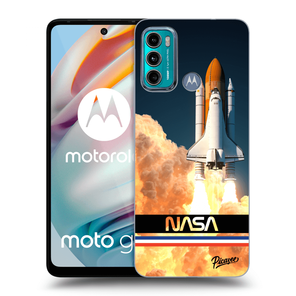 Picasee silikonski črni ovitek za Motorola Moto G60 - Space Shuttle