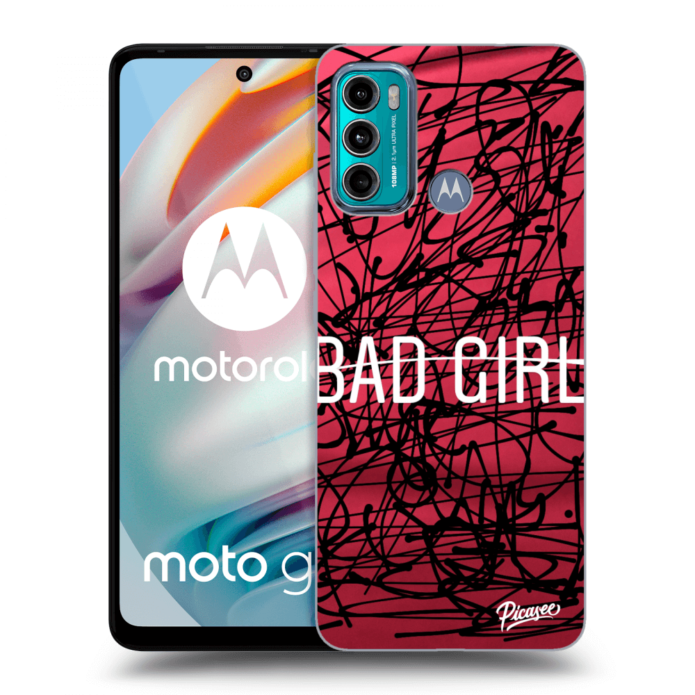 Picasee silikonski črni ovitek za Motorola Moto G60 - Bad girl