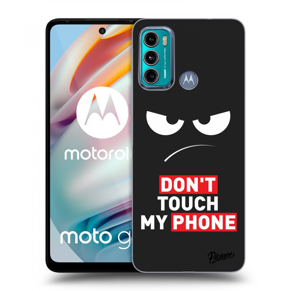 Picasee silikonski črni ovitek za Motorola Moto G60 - Angry Eyes - Transparent