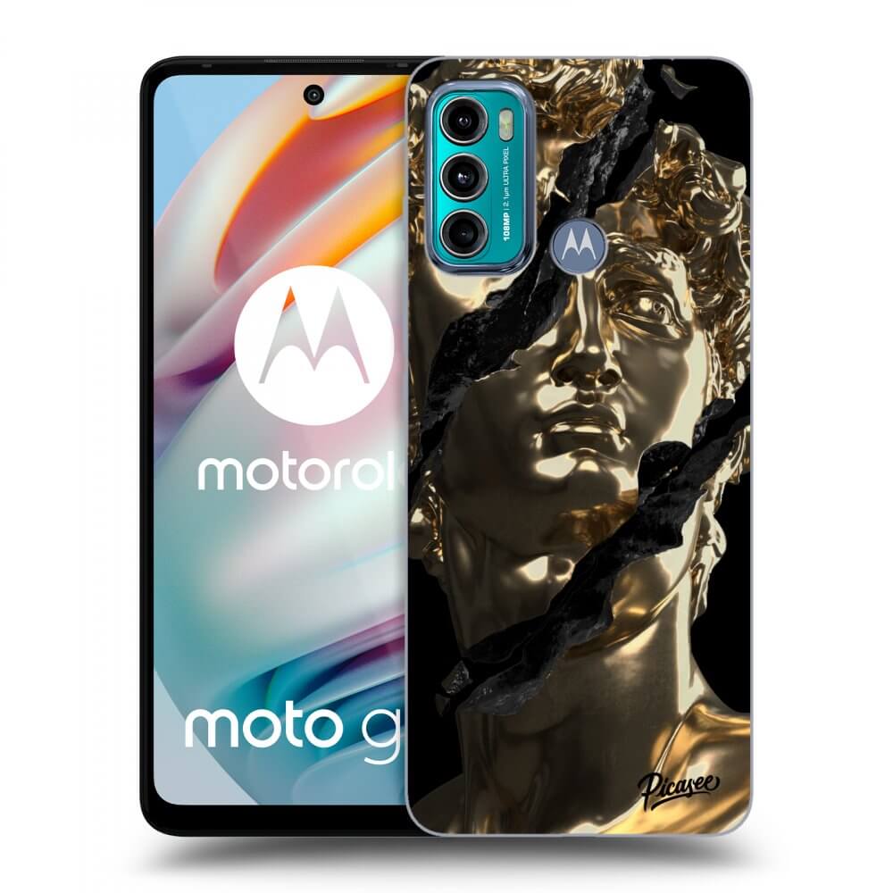 Picasee silikonski črni ovitek za Motorola Moto G60 - Golder