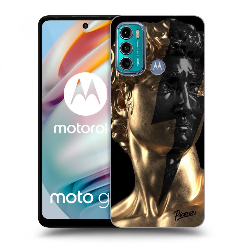 Picasee silikonski črni ovitek za Motorola Moto G60 - Wildfire - Gold