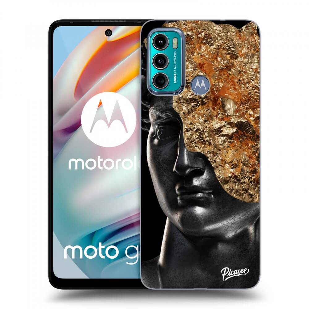 Picasee silikonski črni ovitek za Motorola Moto G60 - Holigger