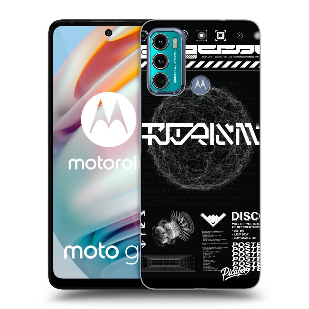 Picasee silikonski prozorni ovitek za Motorola Moto G60 - BLACK DISCO