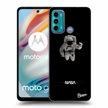Picasee silikonski črni ovitek za Motorola Moto G60 - Astronaut Minimal