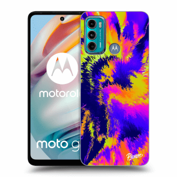 Picasee silikonski črni ovitek za Motorola Moto G60 - Burn