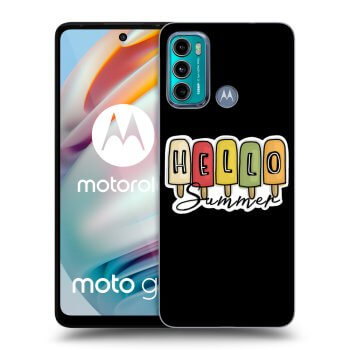 Picasee silikonski črni ovitek za Motorola Moto G60 - Ice Cream