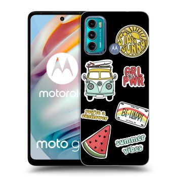 Picasee silikonski črni ovitek za Motorola Moto G60 - Summer