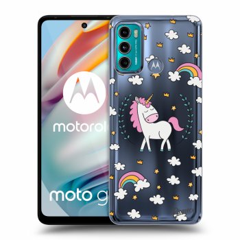 Picasee silikonski prozorni ovitek za Motorola Moto G60 - Unicorn star heaven