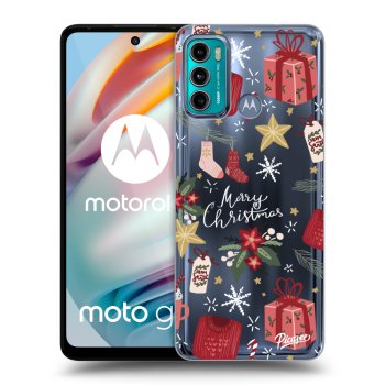 Picasee silikonski prozorni ovitek za Motorola Moto G60 - Christmas