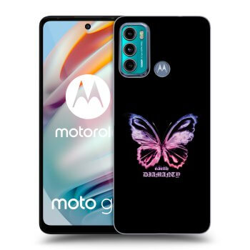 Ovitek za Motorola Moto G60 - Diamanty Purple